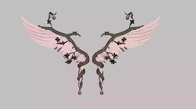 Flower Wing Low-poly 3D model