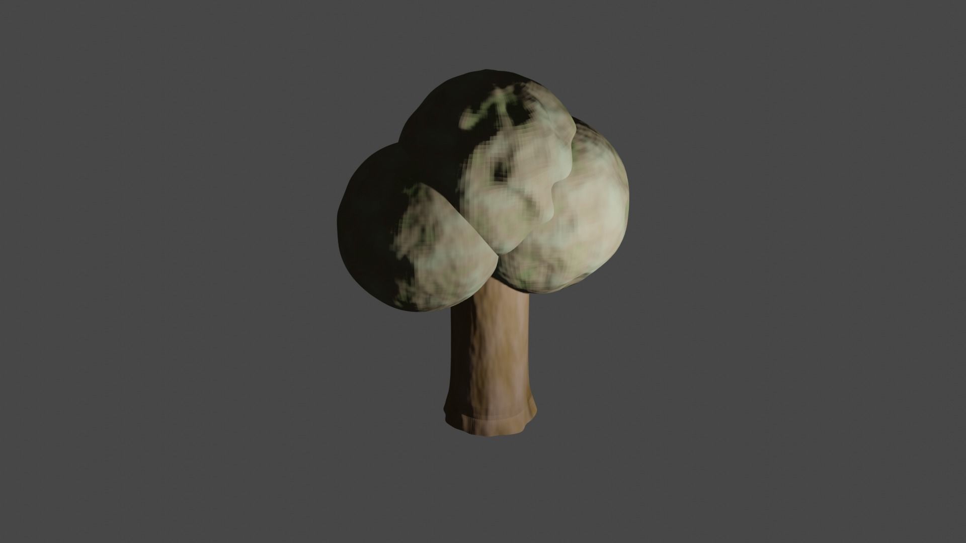 Tree 3D mushroom 3D model_2