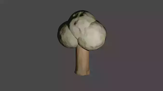Tree 3D mushroom