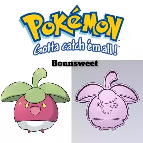 Pokemon Bounsweet Cookie Cutter Stamp Cake Decorating
