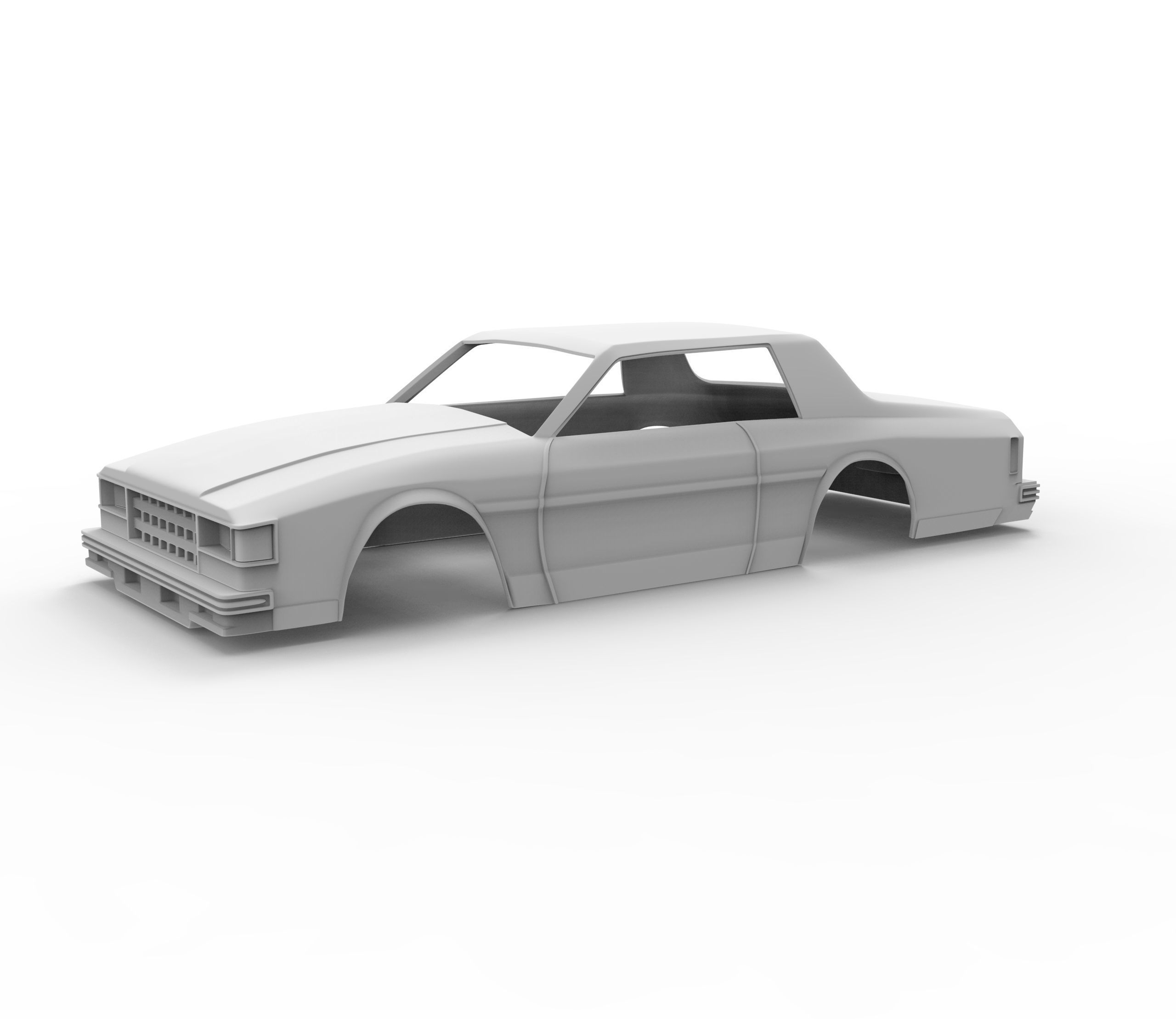 Chevrolet Caprice Classic 1977 Body for 3D Print Model 3D print model_2
