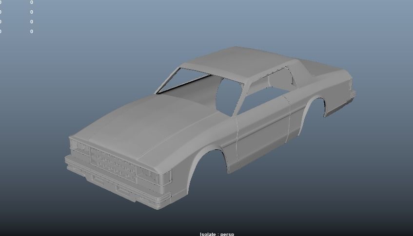 Chevrolet Caprice Classic 1977 Body for 3D Print Model 3D print model_11