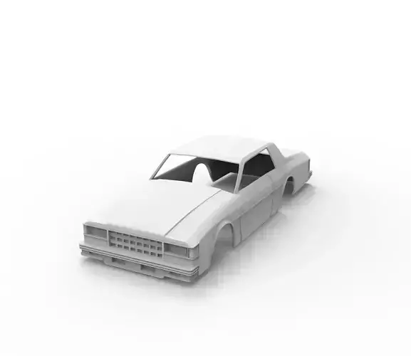 Chevrolet Caprice Classic 1977 Body for 3D Print Model