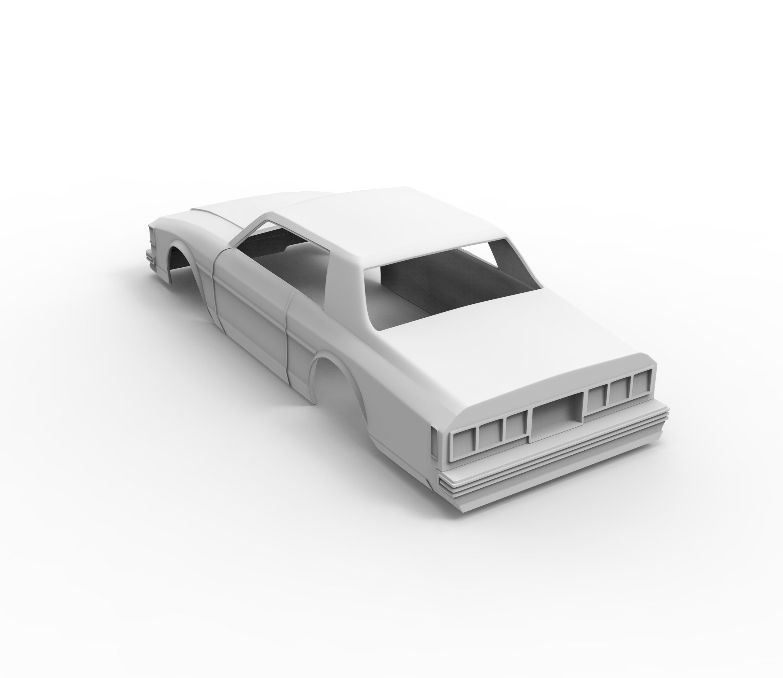 Chevrolet Caprice Classic 1977 Body for 3D Print Model 3D print model_1