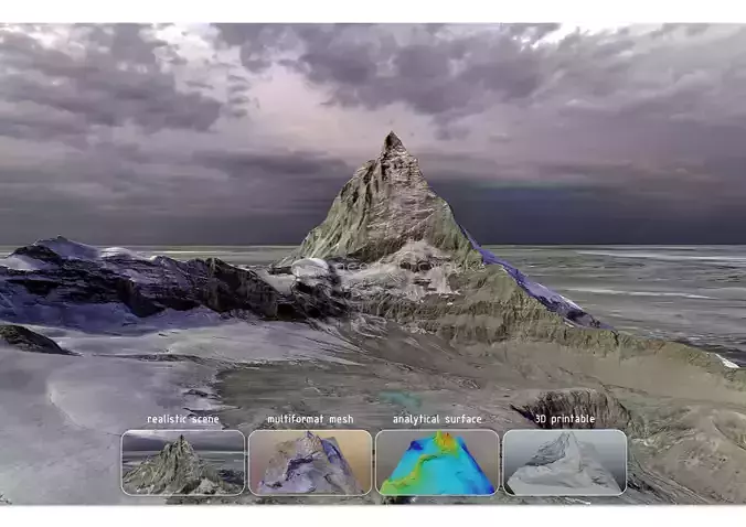 Matterhorn Multipurpose Terrain Model 3D model