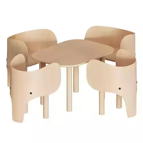 Elephant Chair and Table by EO
