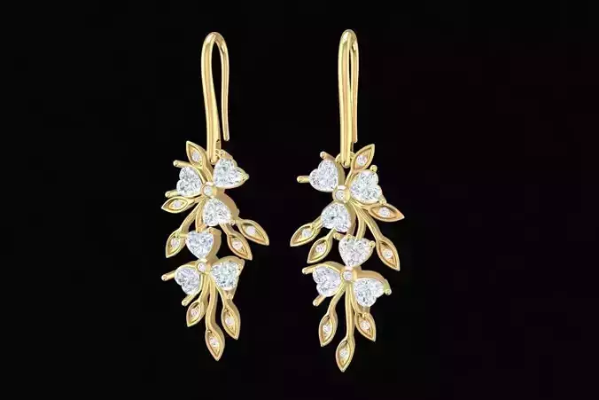 Fashion Earring 1990 3D print model
