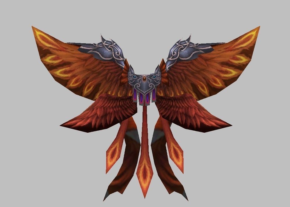 Eagle Wing Low-poly 3D model_7