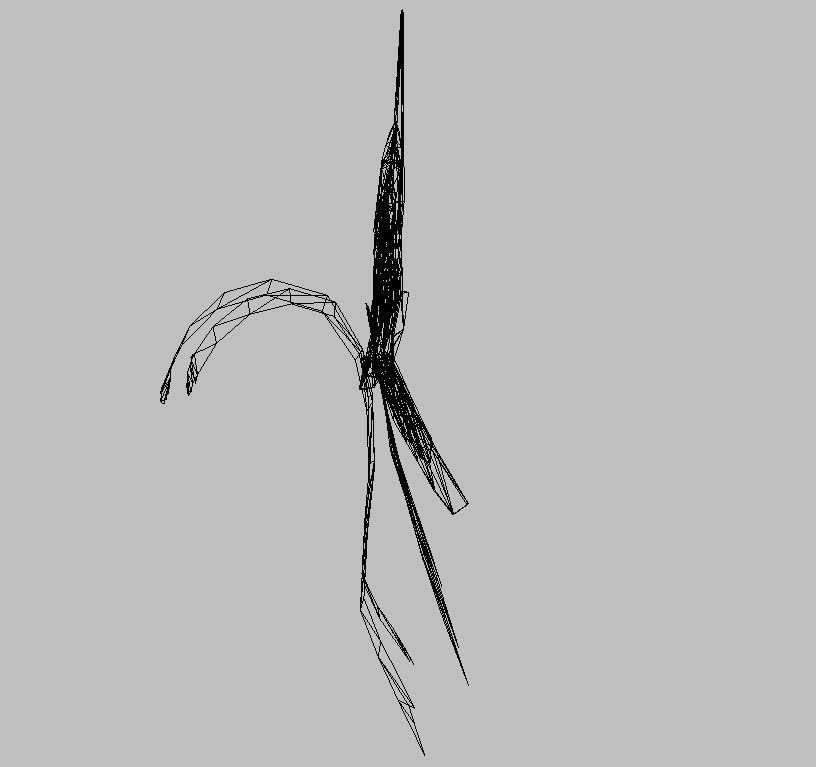 Eagle Wing Low-poly 3D model_6