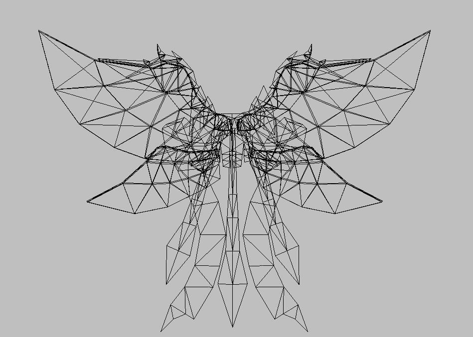 Eagle Wing Low-poly 3D model_18
