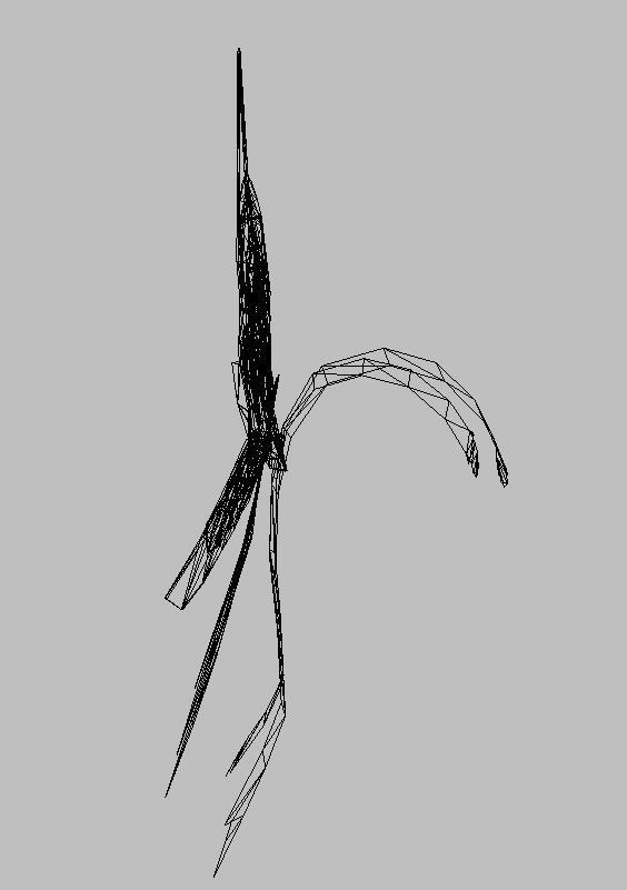 Eagle Wing Low-poly 3D model_10