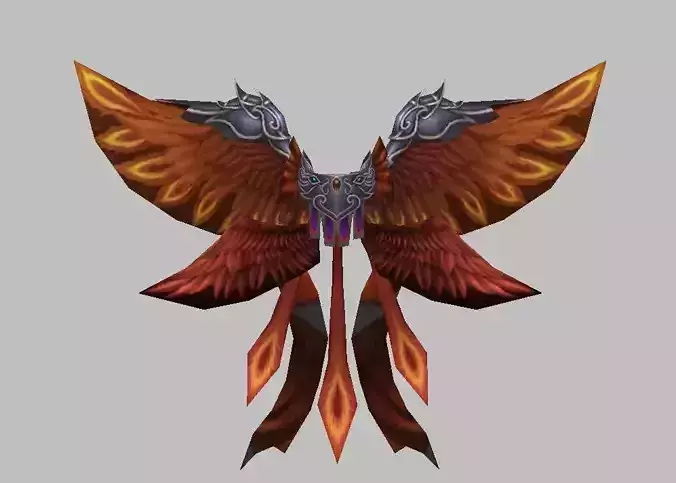 Eagle Wing Low-poly 3D model