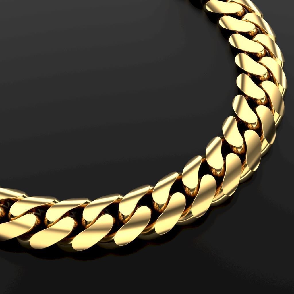 14 MM MIAMI CUBAN LINK PONG SET FOR BRACELET OR NECKLACE 3D print model_5
