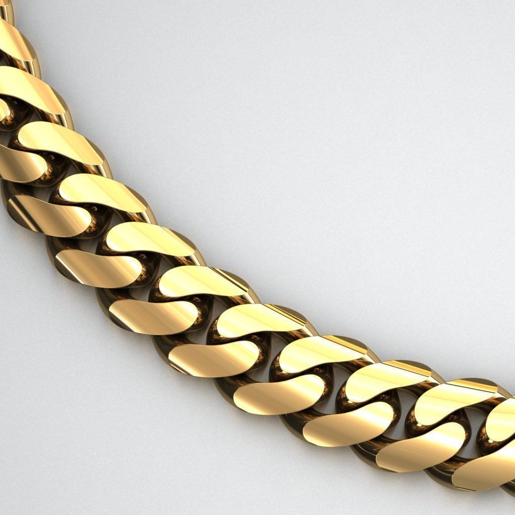 14 MM MIAMI CUBAN LINK PONG SET FOR BRACELET OR NECKLACE 3D print model_4