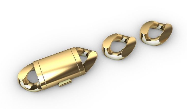 14 MM MIAMI CUBAN LINK PONG SET FOR BRACELET OR NECKLACE 3D print model_11