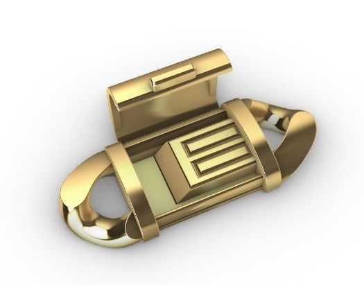 14 MM MIAMI CUBAN LINK PONG SET FOR BRACELET OR NECKLACE 3D print model_16