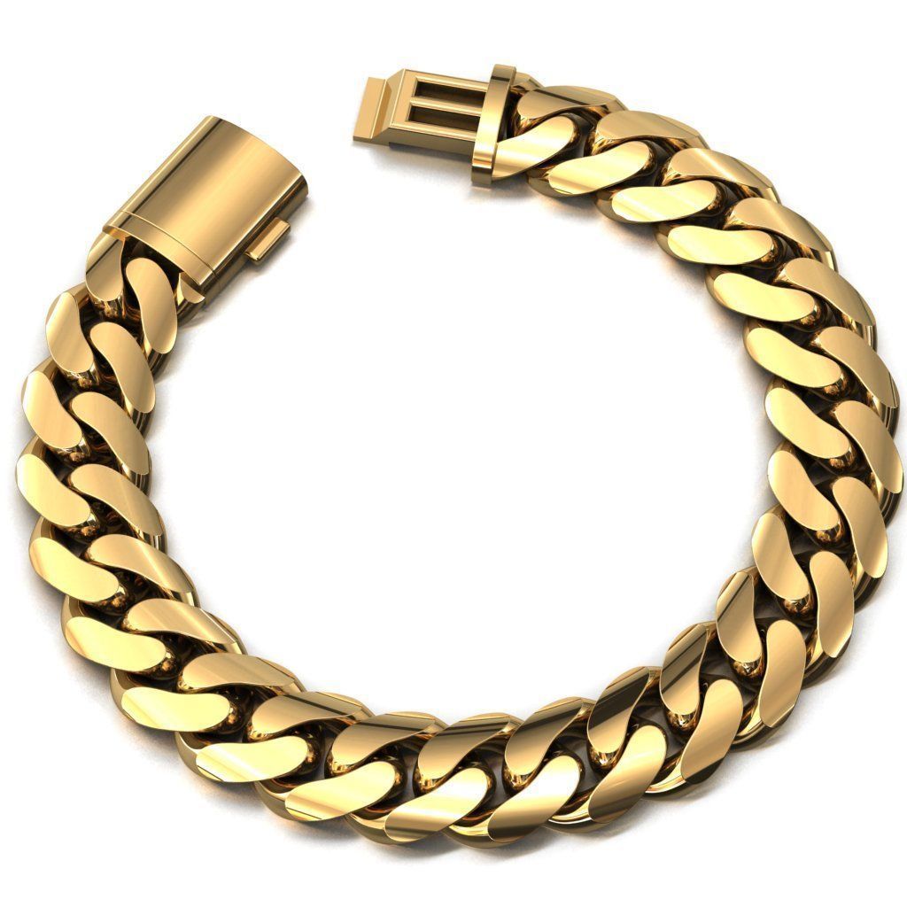 14 MM MIAMI CUBAN LINK PONG SET FOR BRACELET OR NECKLACE 3D print model_2