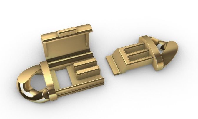 14 MM MIAMI CUBAN LINK PONG SET FOR BRACELET OR NECKLACE 3D print model_17