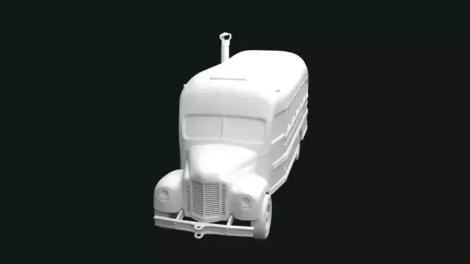Magic Bus with separated wheels and bumper STL for 3D print