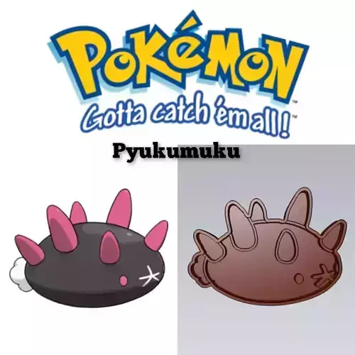 Pokemon Pyukumuku Cookie Cutter Stamp Cake Decorating