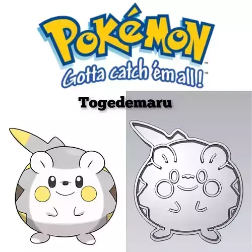 Pokemon Togedemaru Cookie Cutter Stamp Cake Decorating