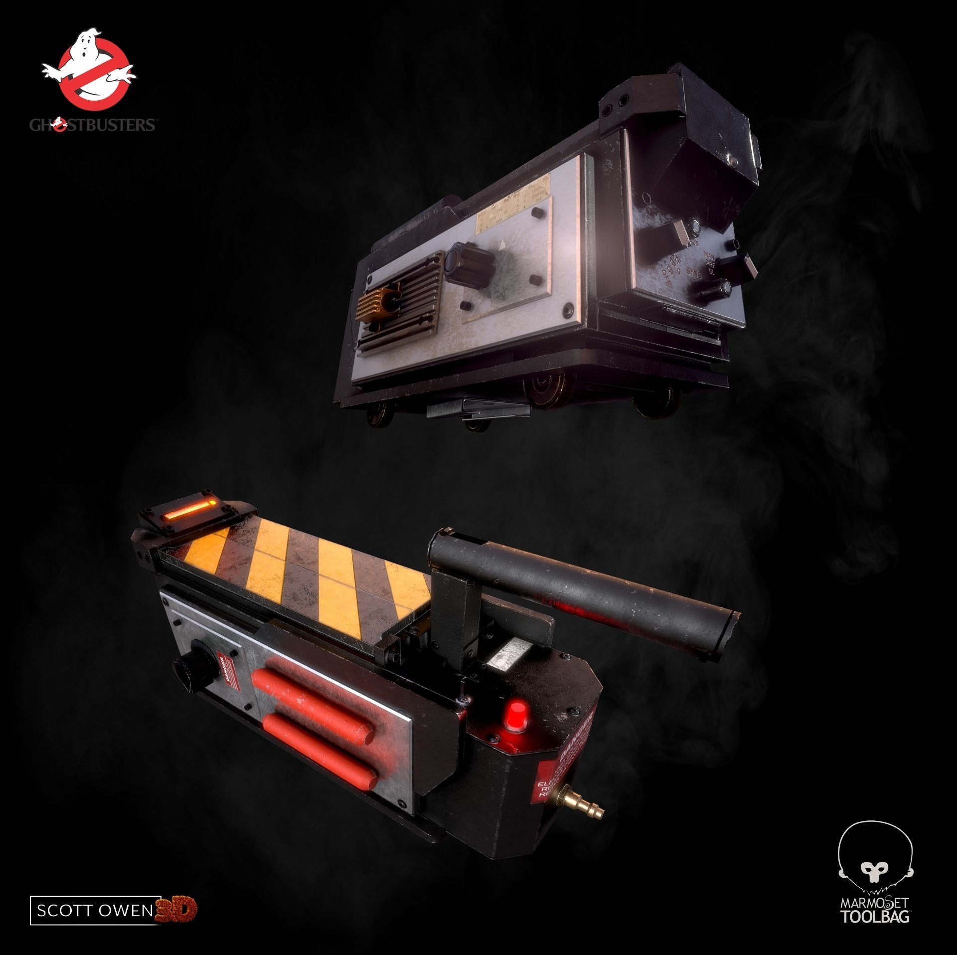 Ghostbusters Ghost Trap  Low-poly 3D model_2