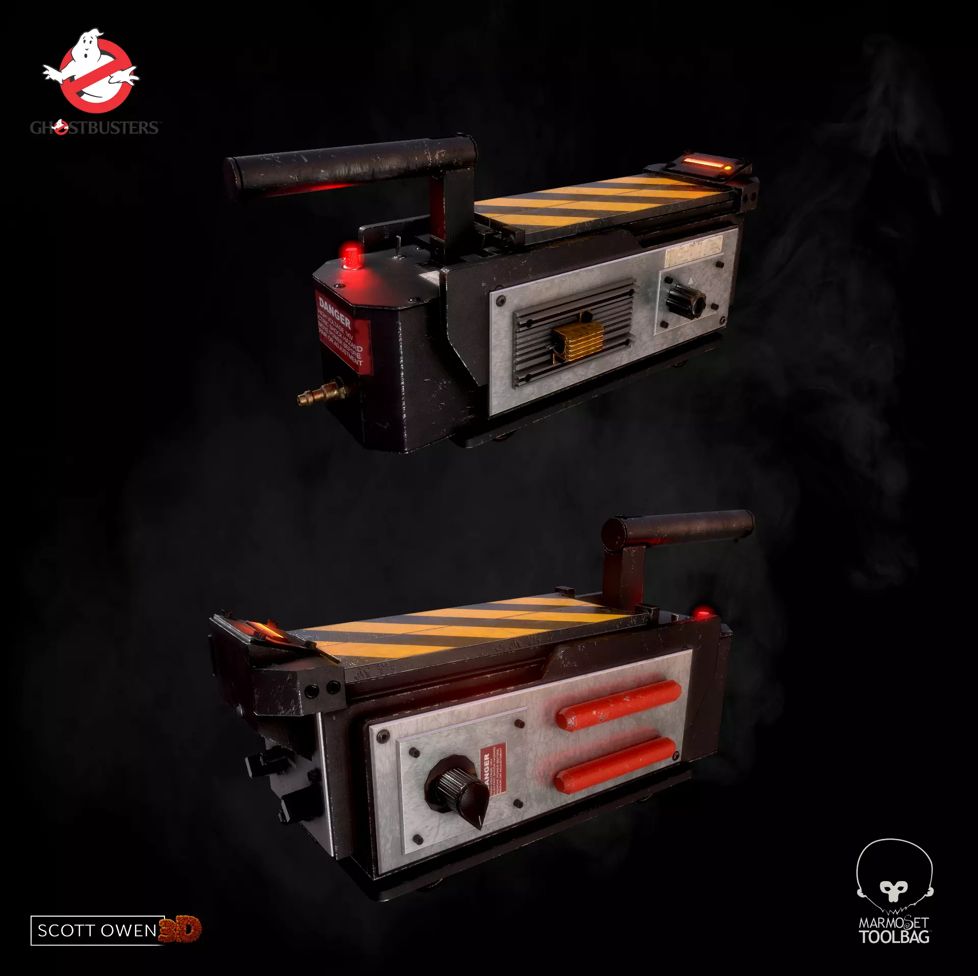 Ghostbusters Ghost Trap  Low-poly 3D model_0