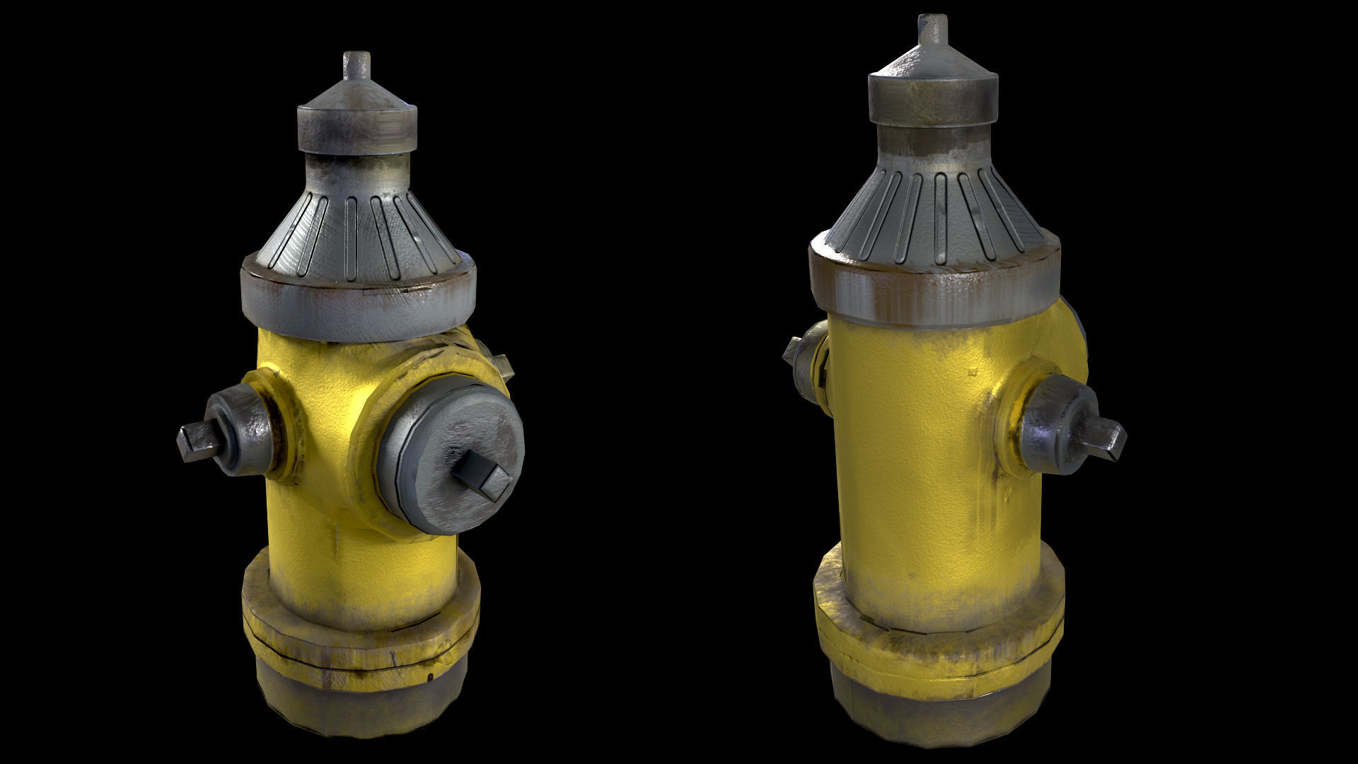 Fire Hydrant Free low-poly 3D model_3