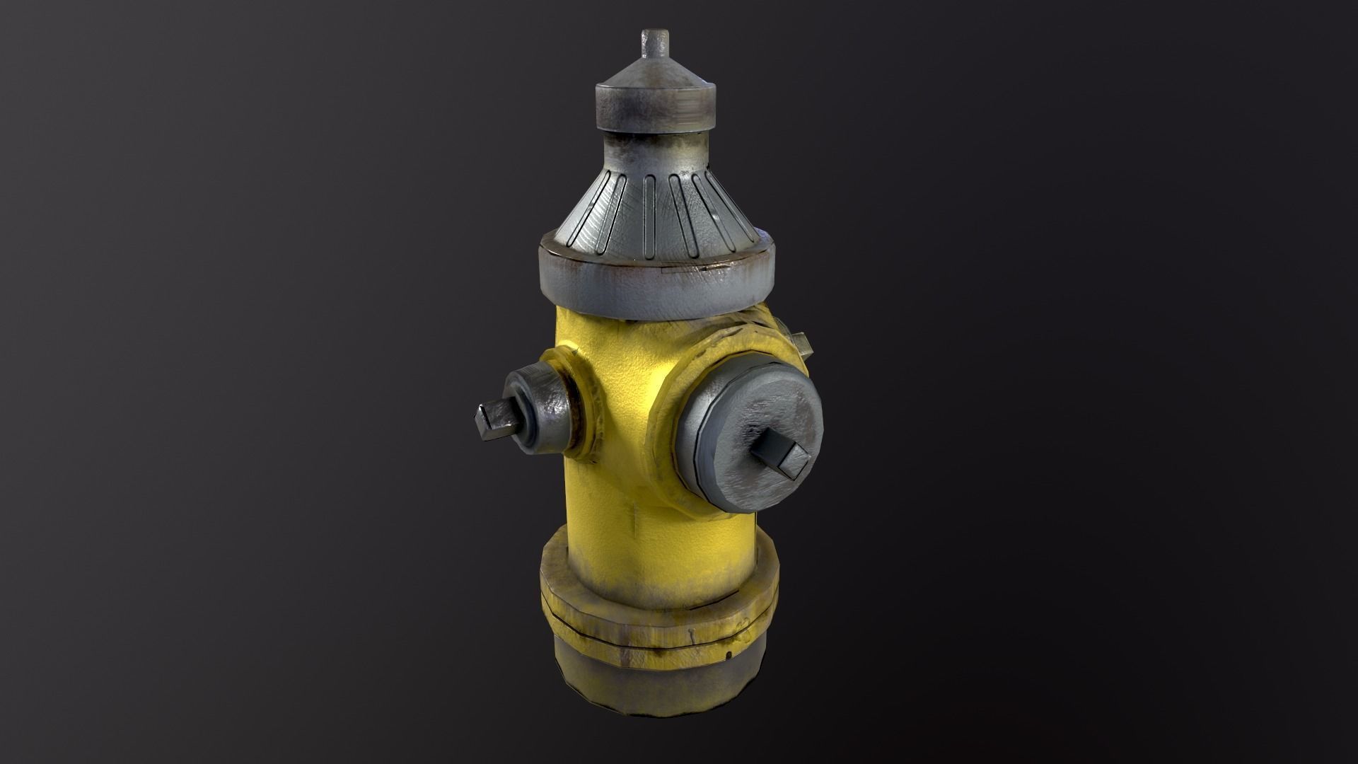 Fire Hydrant Free low-poly 3D model_5