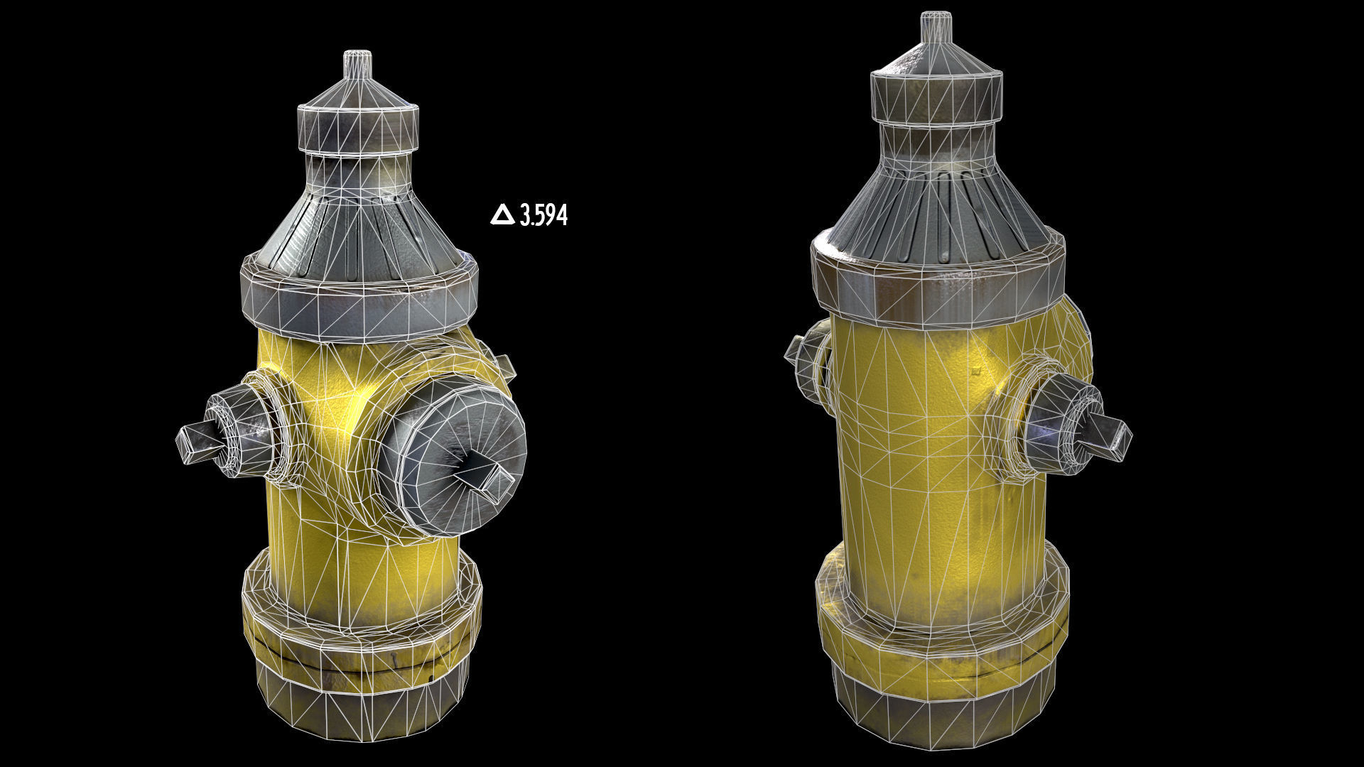 Fire Hydrant Free low-poly 3D model_4