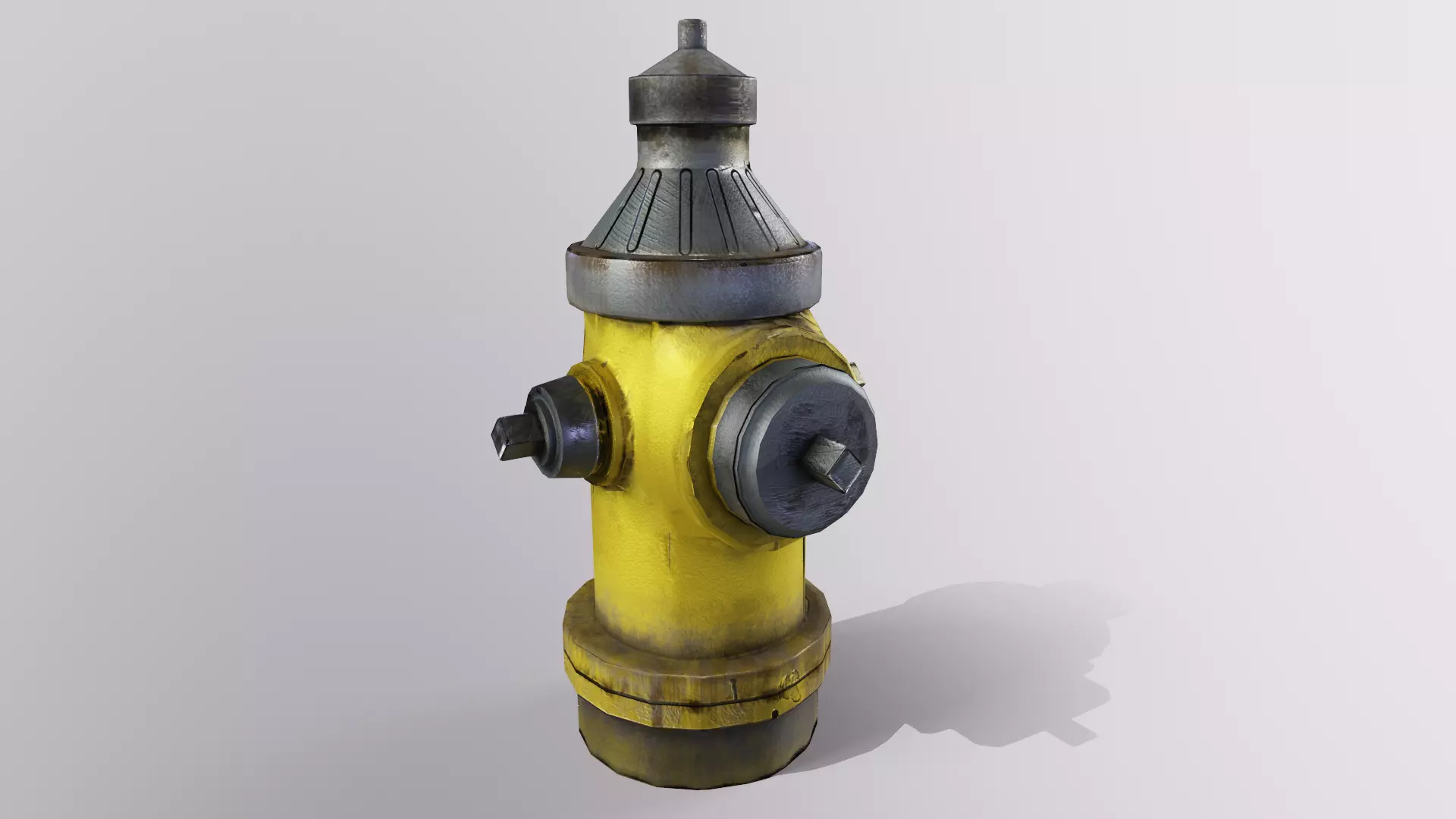 Fire Hydrant Free low-poly 3D model_0