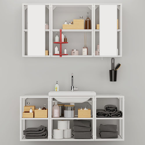 Bathroom furniture enhet 3D model