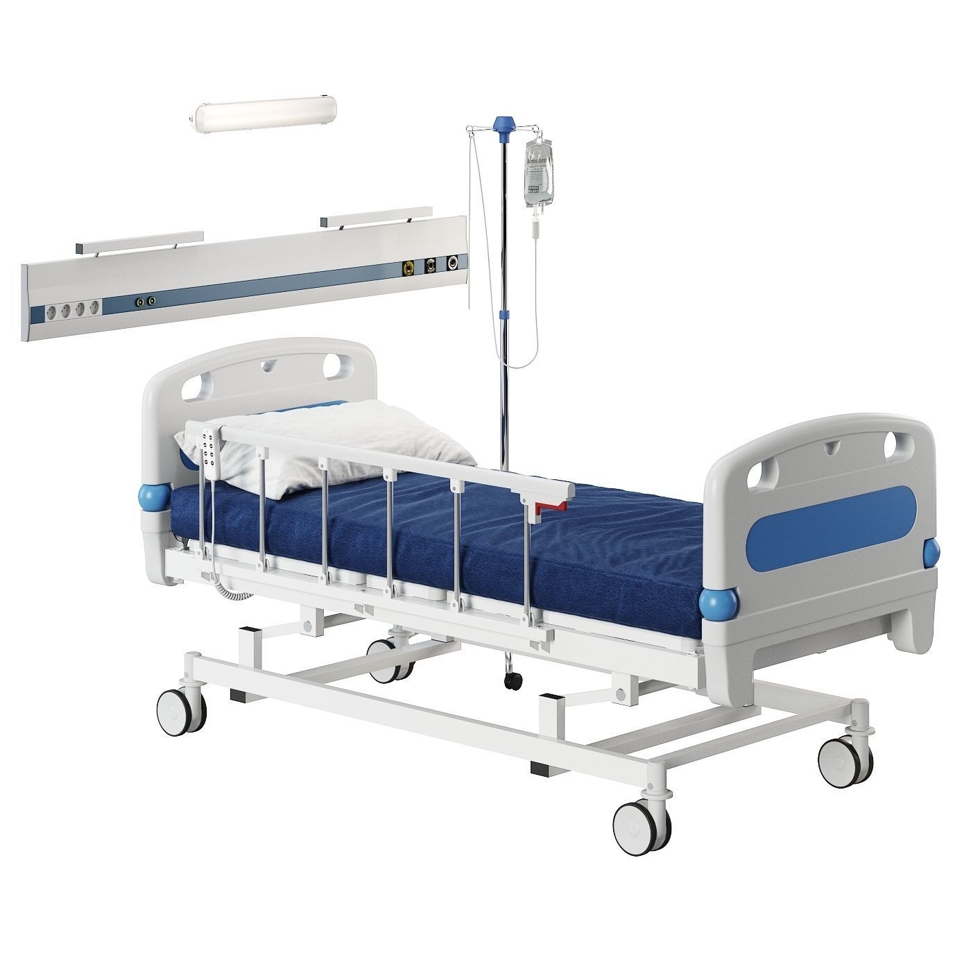 Medycare Hospital Bed 3D model_1