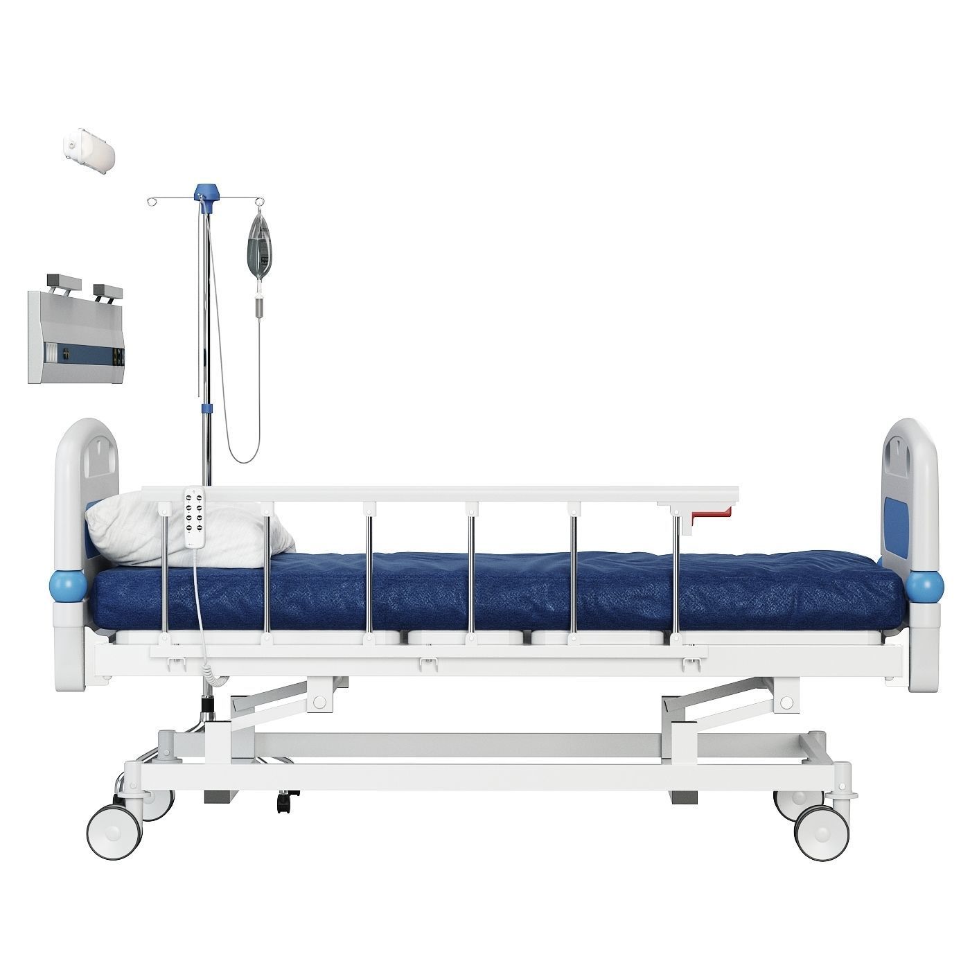 Medycare Hospital Bed 3D model_5