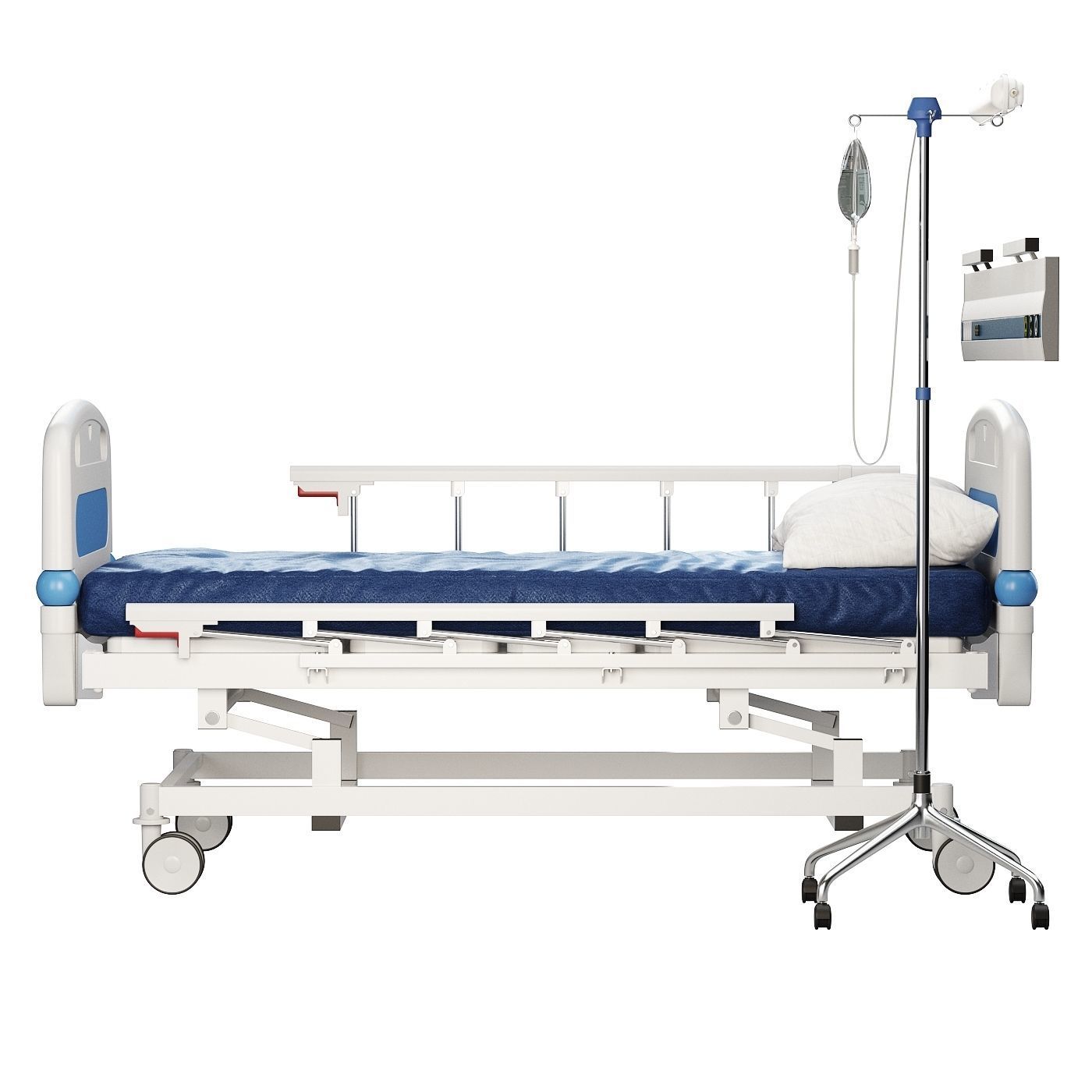 Medycare Hospital Bed 3D model_4