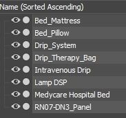 Medycare Hospital Bed 3D model_8