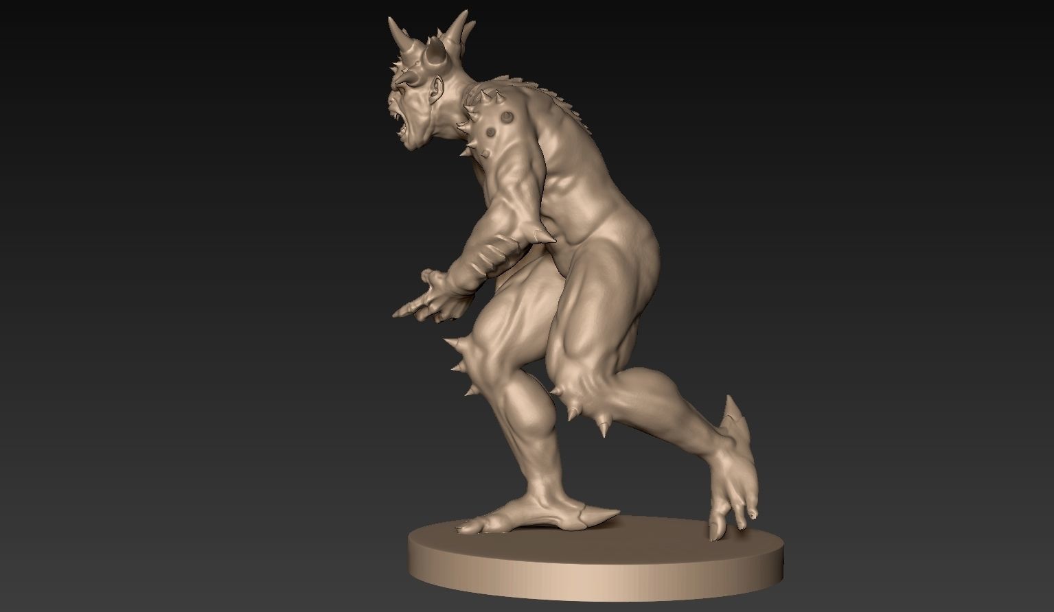 Demon Creature 05 3D model_2