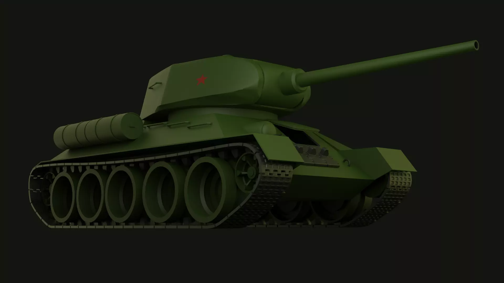 T-34 85 3D model_0