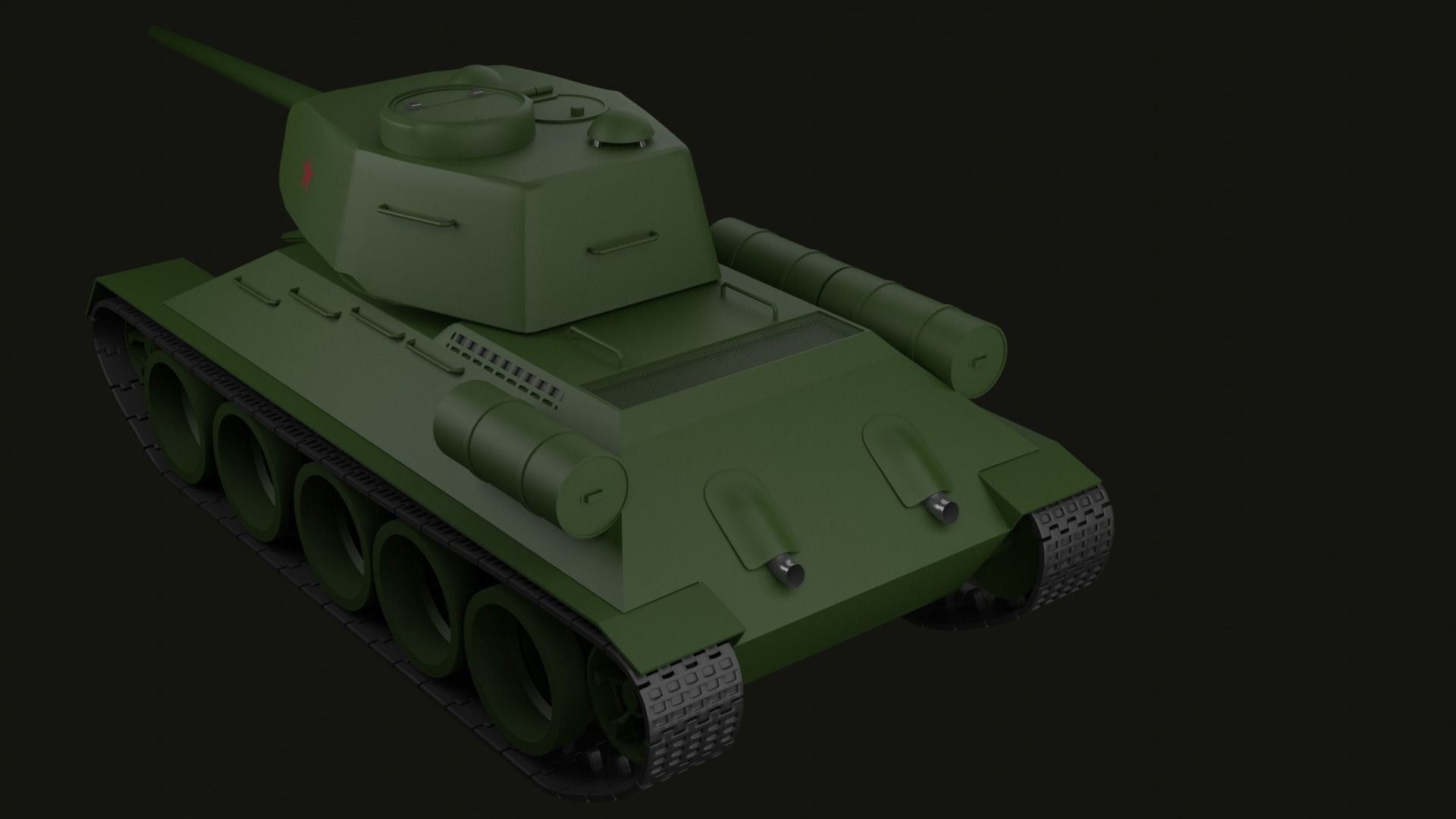 T-34 85 3D model_2