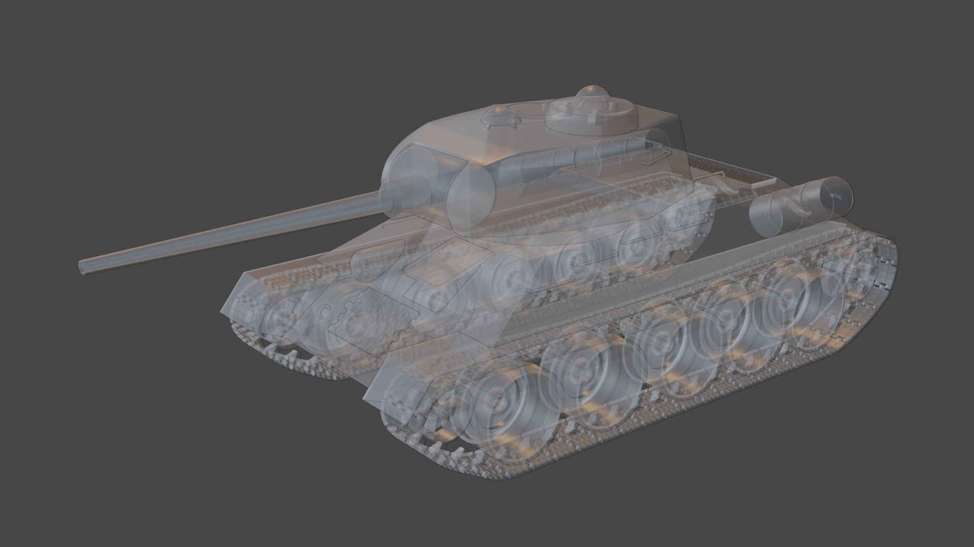 T-34 85 3D model_3