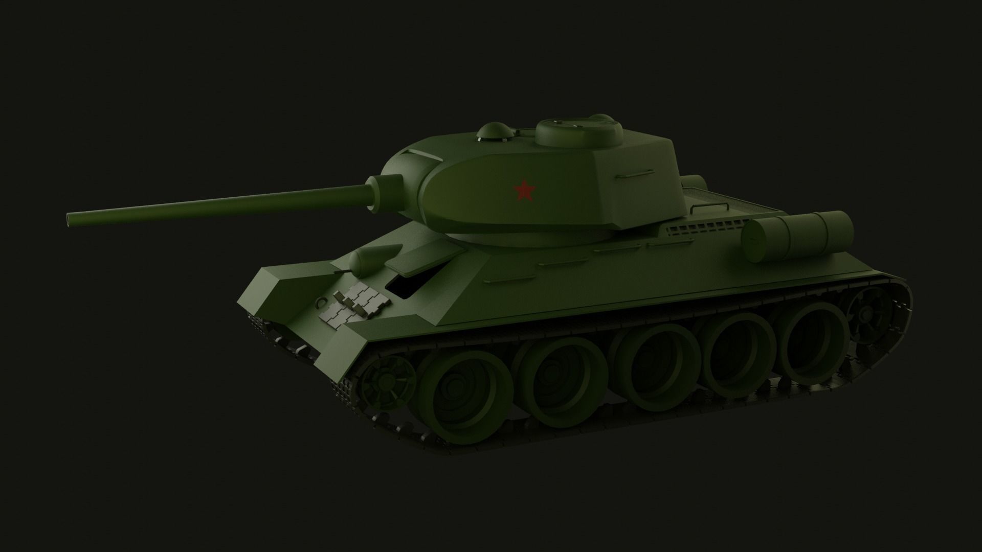 T-34 85 3D model_1