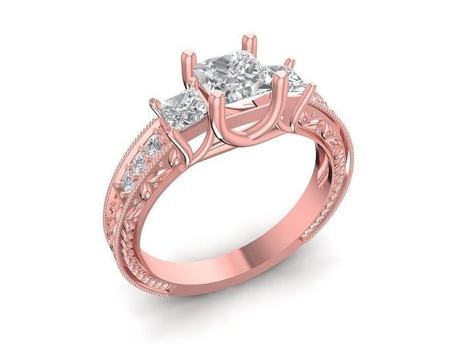 Hongkong diamond ring  for women  1996 3D print model