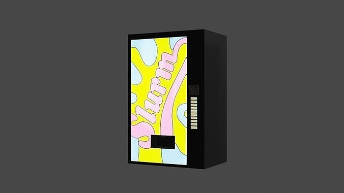 Slurm Vending Machine Low-poly 3D model