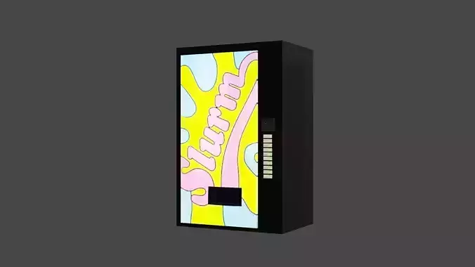 Slurm Vending Machine Low-poly 3D model