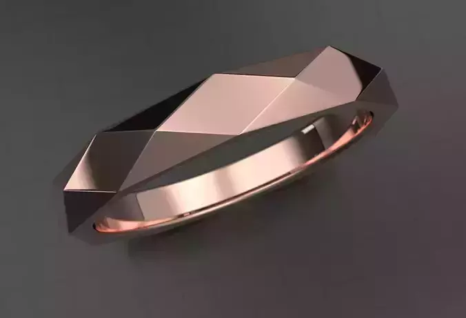 Facette  Wedding Band  3mm