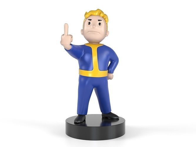 Vault boy Fuck 3D print model