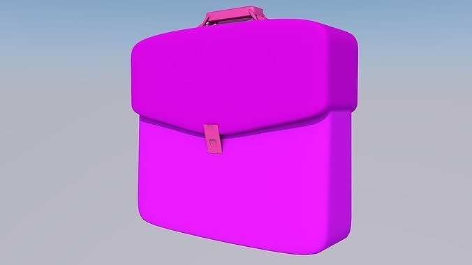 Cartoon Bag Low-poly 3D model