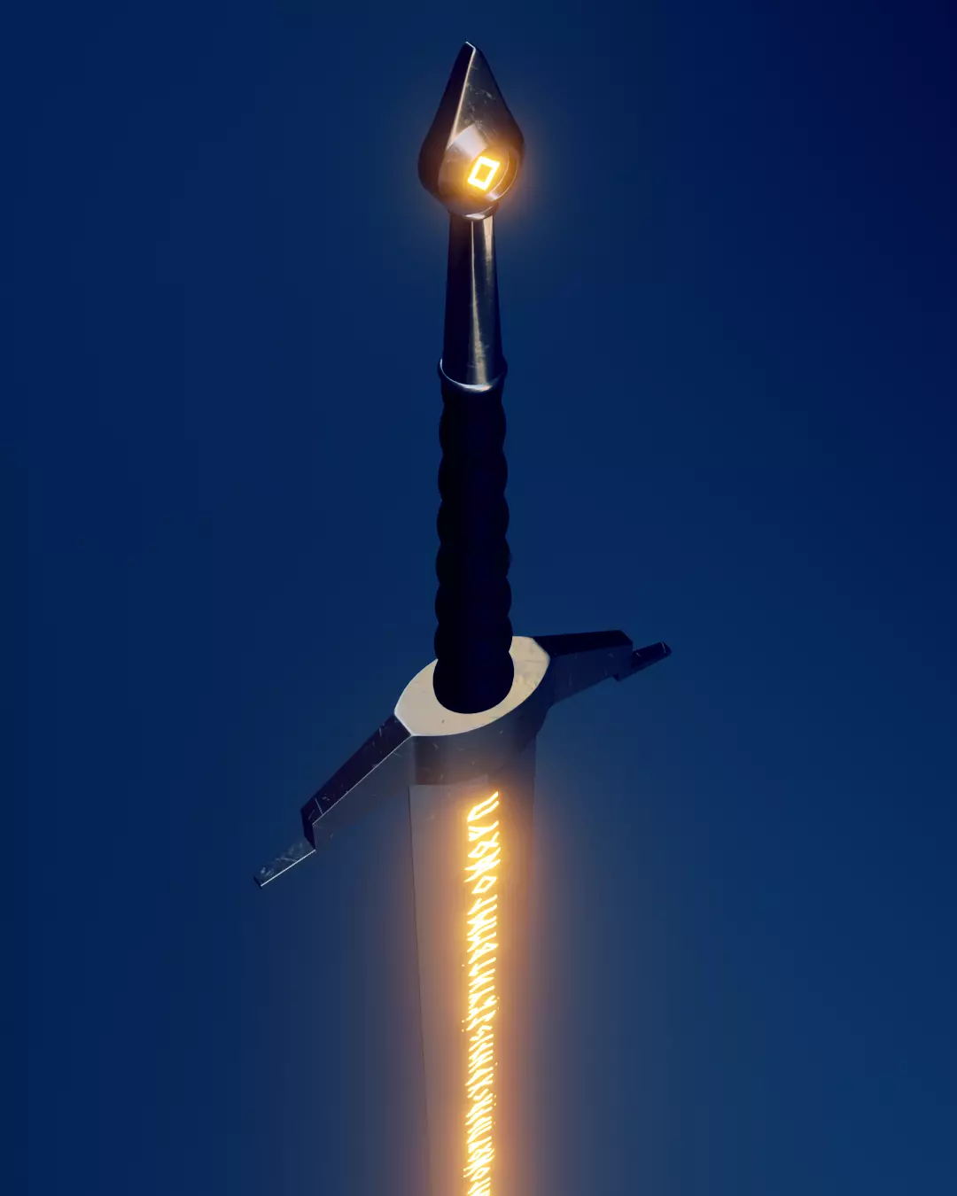 Sword Free low-poly 3D model_0