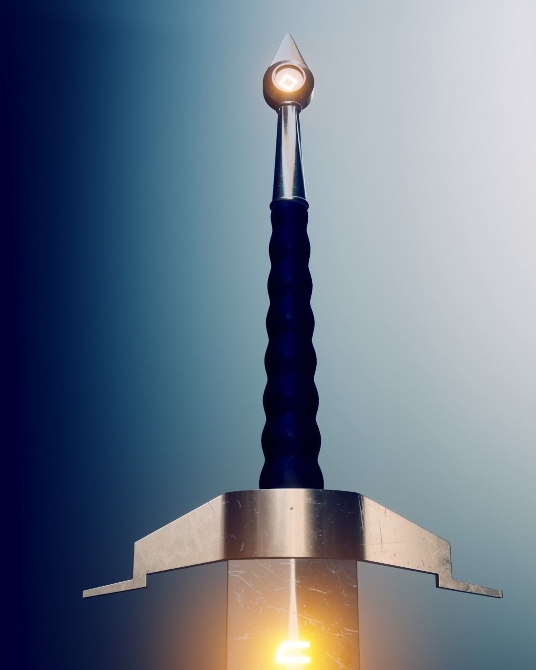 Sword Free low-poly 3D model_3