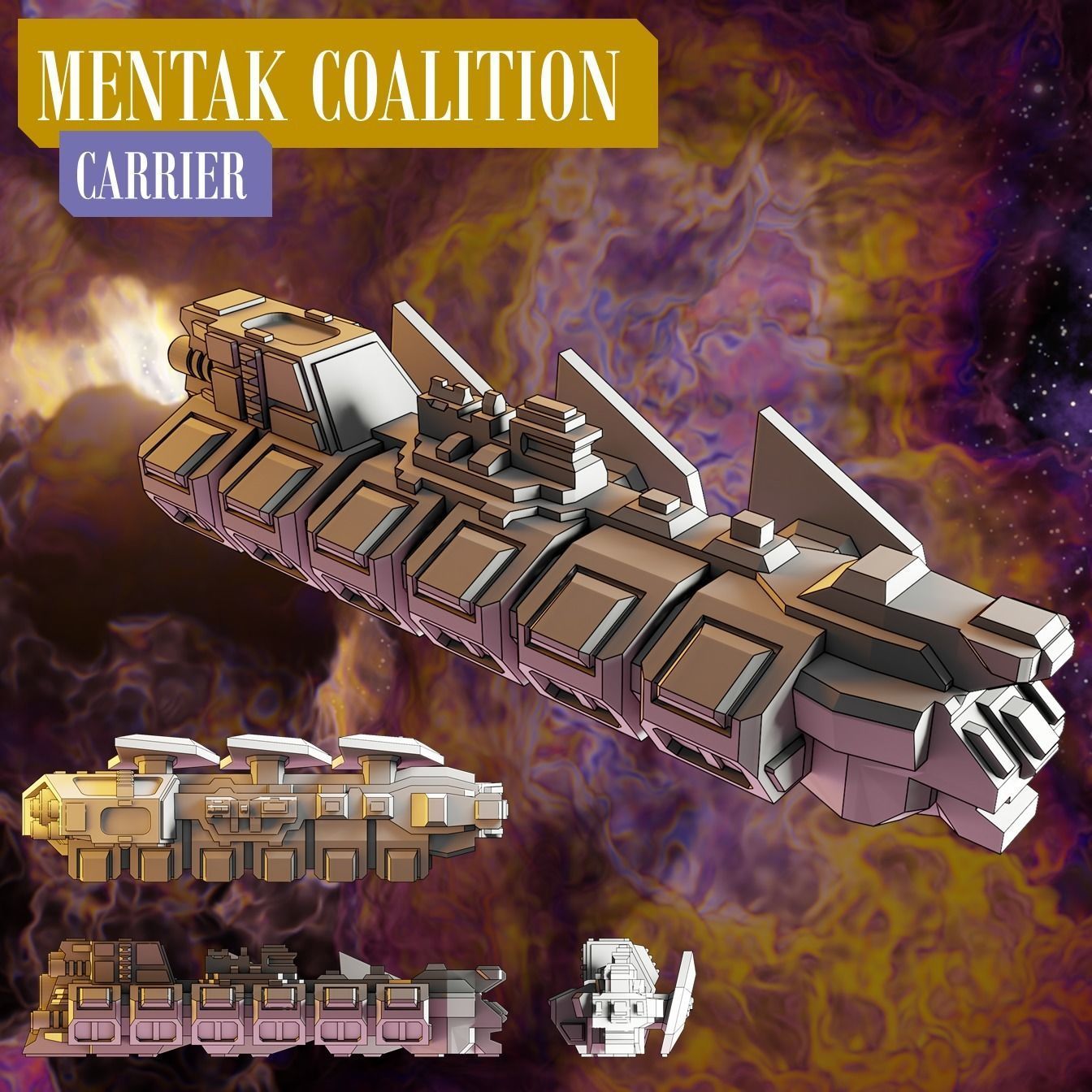 Twilight Imperium ships Mentak Coalition 3D print model_4